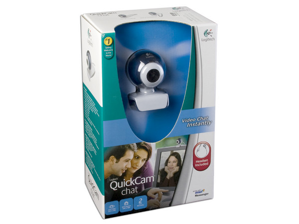 Cámara Web Logitech QuickCam CHAT, Resolución de 640x480, USB