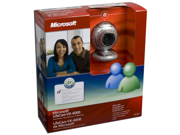 WebCam Microsoft LifeCam VX-6000, Micrófono integrado, USB.