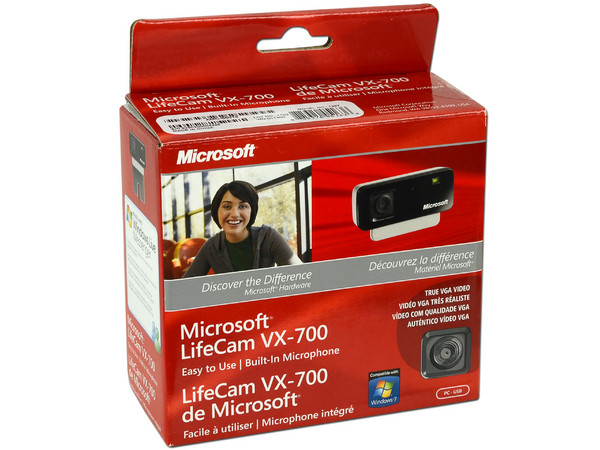 WebCam Microsoft LifeCam VX-700, VGA (640x480), Micrófono integrado, USB.