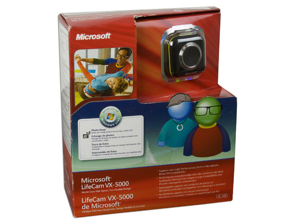 Webcam Microsoft LifeCam VX-5000 Green, Micrófono integrado, USB.