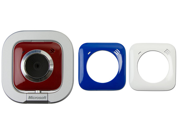 WebCam Microsoft LifeCam VX-5500, 1.3MP, Micrófono integrado, USB, Carcasas intercambiables (Roja, Azul y Blanca).