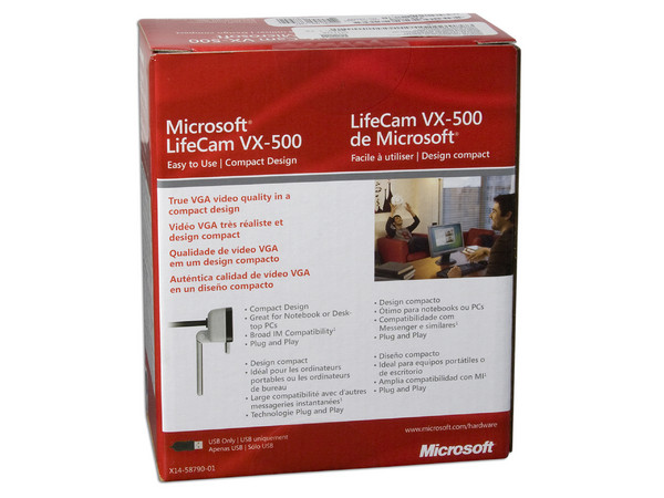 WebCam Microsoft LifeCam VX-500, 640x480, USB.