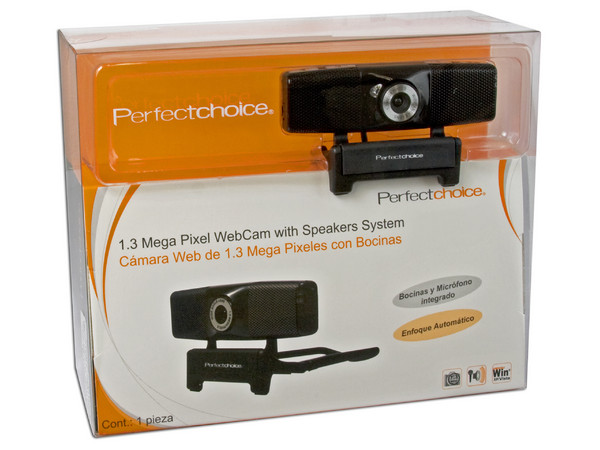 Cámara Web Perfectchoice con Bocinas y Micrófono integrados, Resolución Máxima 1.3MP, USB   