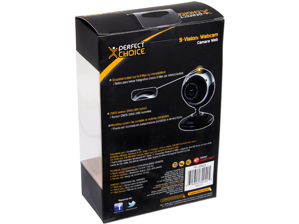 Cámara Web Perfect Choice para Laptop, Resolución de 800X600, USB