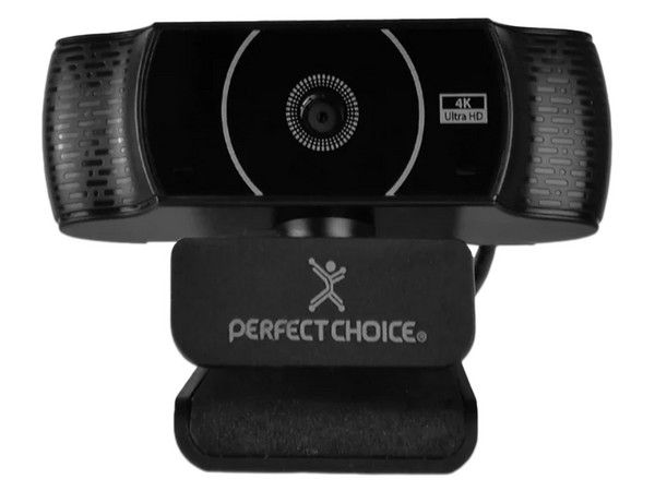 Cámara Web Perfect Eyely, Resolución 4K Ultra HD, Conexión USB, Con Micrófono, Color Negro.