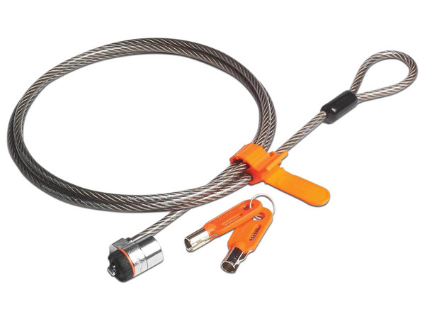 Candado para Laptop Kensington K64186FM, 1.8m, Cerradura con Llave, Bloqueo T-Bar.