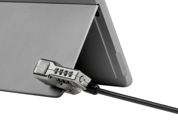 Candado de Seguridad Kensington K68130WW con Combinación para Surface Pro y Go, 1.8m. Color Negro.