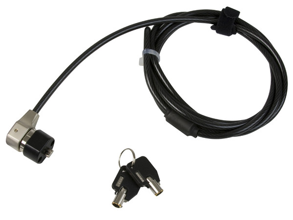 Cable de Seguridad con Candado de llave para Laptop (1.7 m), Marca Manhattan   