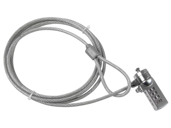 Cable de Seguridad TechZone con cerradura de combinación (1.8 m).