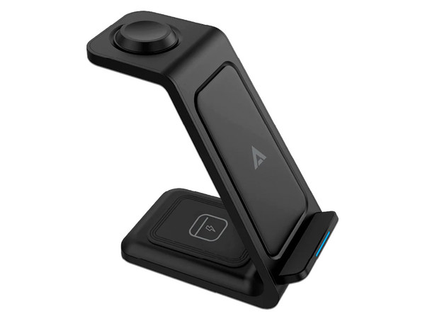 Cargador inalámbrico Acteck Energon S-Mate CI720 AC-937153 Qi con lámpara. Color Negro.