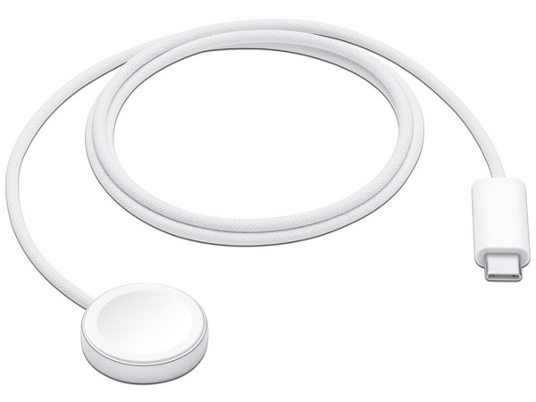 Cargador magnético Apple MT0H3AM/A de carga rápida con USB tipo C compatible con MacBook iMac Apple Watch y AirPods. Color Blanco.