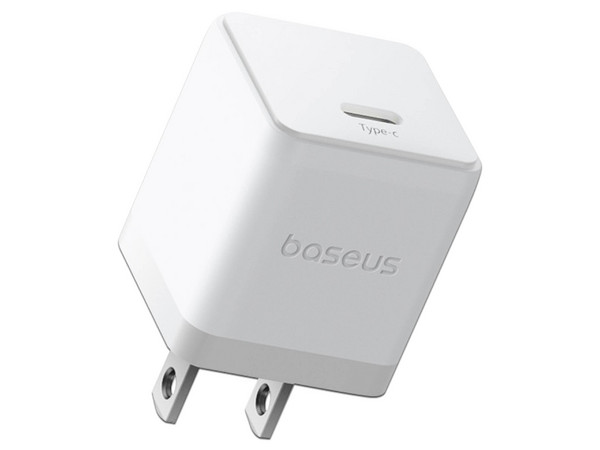 Cargador de Pared Baseus P10111606213-00 de 30W, USB Tipo C, Carga Rápida. Color Blanco.