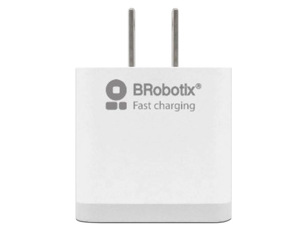 Cargador de pared BRobotix 6000533 de carga rápida con USB 3.0 tipo A. Color Blanco.
