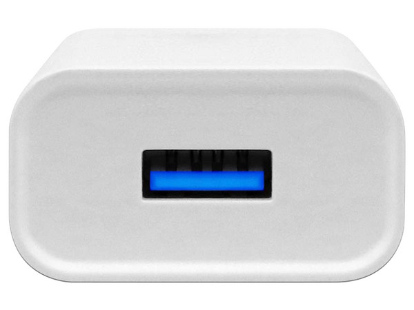 Cargador de pared BRobotix 6001349 de carga rápida con cable Lightning de 1m. Color Blanco.