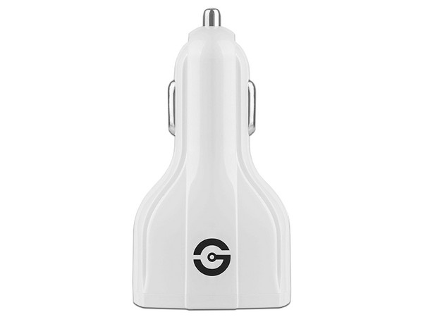 Cargador para auto Getttech VOLSTOK GCC-30FC-01 con 3 puertos USB.