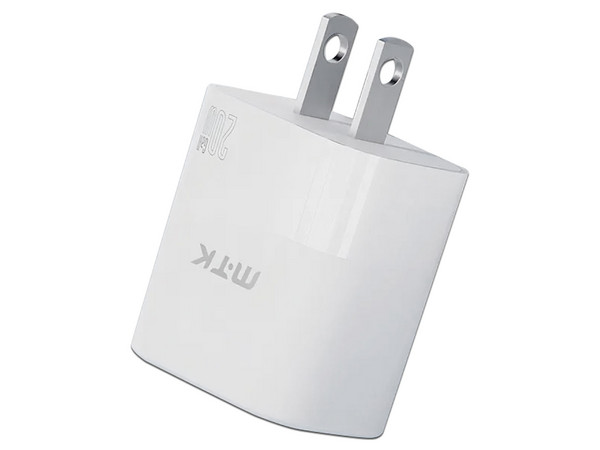 Cargador de Pared MTK 0054811 de 20W, Incluye cable USB Tipo C. Color Blanco.