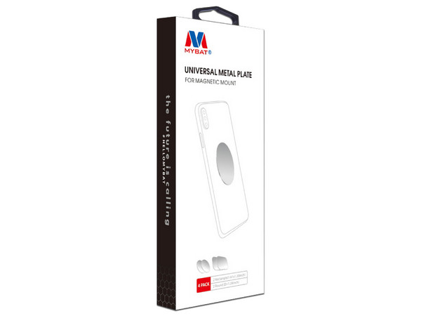 Base metálica para celular MyBat OTHHOMEHOD120 para soporte magnético cuadrada y circular 4 piezas.