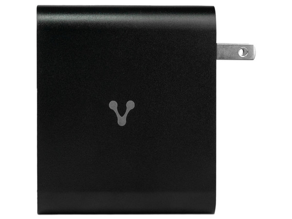 Cargador de pared Vorago AU-600 de 100W con 2 puertos USB tipo A 3.0 3 puertos USB tipo C 3.0 y carga rápida. Color Negro.