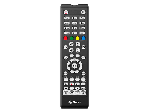 Control Remoto Universal Steren RM-115 con Autoaprendizaje.