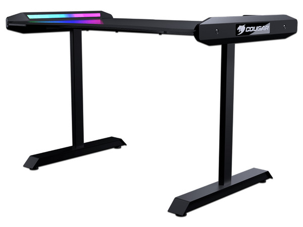 Escritorio Gamer Cougar MArs 120, Iluminación RGB, USB 3.0, Audio 3.5mm. Color Negro.