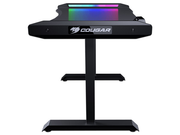 Escritorio Gamer Cougar MArs 120, Iluminación RGB, USB 3.0, Audio 3.5mm. Color Negro.