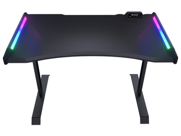 Escritorio Gamer Cougar MArs 120, Iluminación RGB, USB 3.0, Audio 3.5mm. Color Negro.