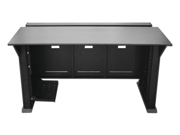 Escritorio Profesional para Monitoreo Epcom EM-S02, Acero, Color Negro.