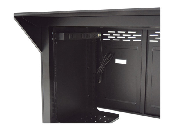 Escritorio Profesional para Monitoreo Epcom EM-S02, Acero, Color Negro.