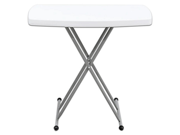 Mesa plegable MODAMOB ZL-SJ76 con 3 niveles de altura. Color Blanco.