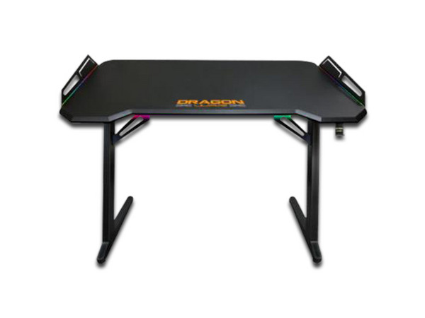 Mesa Gamer Profesional Nextep Dragón XT, RGB, Estructura Metálica, Color Negro.