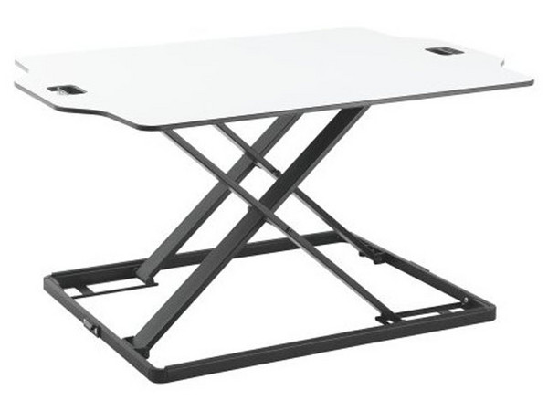 Estación de Trabajo Ergonómica Redleaf SSDW-03, Diseño Delgado, Color Blanco.