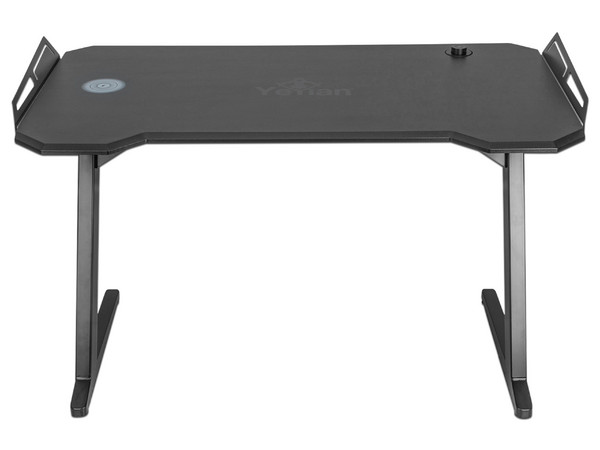 Escritorio Gamer Yeyian Lokii, RGB, Cargador Inalámbrico, 3 Puertos USB. Color Negro.