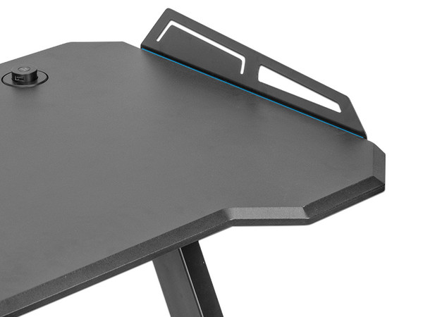 Escritorio Gamer Yeyian Lokii, RGB, Cargador Inalámbrico, 3 Puertos USB. Color Negro.