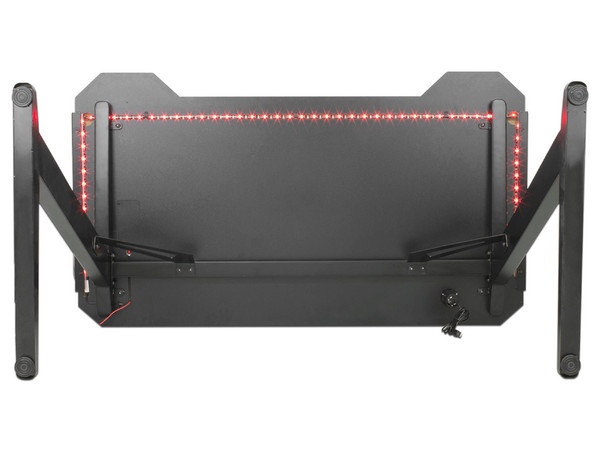 Escritorio Gamer Yeyian Lokii, RGB, Cargador Inalámbrico, 3 Puertos USB. Color Negro.