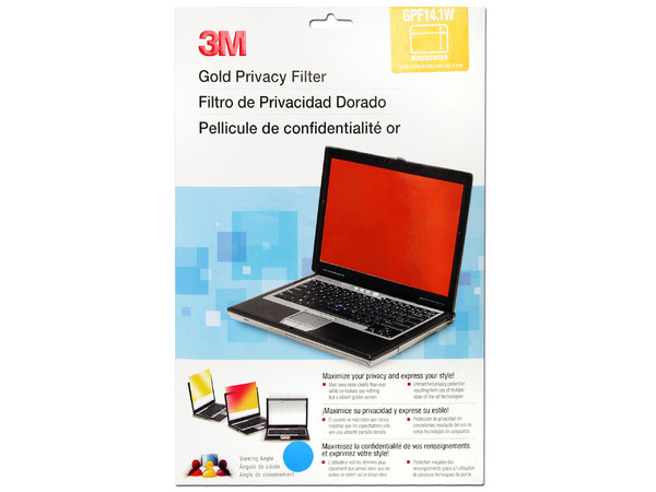 Filtro de Privacidad Dorado 3M para Laptop y Monitor de 14.1