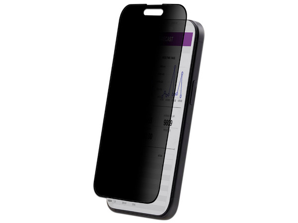 Filtro de privacidad táctil de 4 vías StarTech.com para iPhone 15,  protector de pantalla de vidrio templado.
