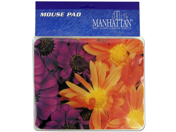 Mouse Pad Manhattan Diseño de Flores                           