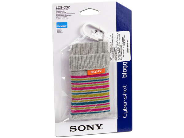 Funda tipo Calcetín Sony para Cámara Cyber-Shot bloggie. Color Gris