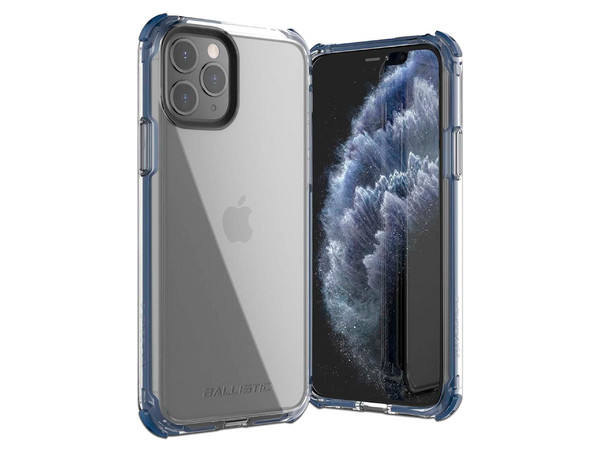 Funda Ballistic B Shock para iPhone 11 Pro. Color Azul Transparente.