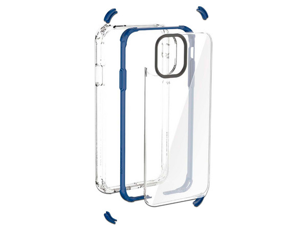 Funda Ballistic B Shock para iPhone 11 Pro. Color Azul Transparente.