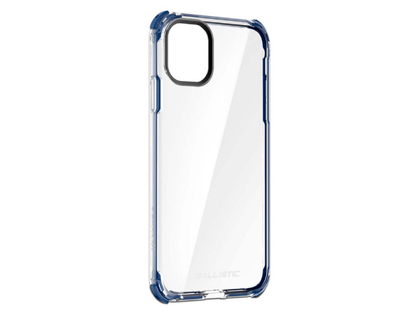 Funda Ballistic B Shock X90 para iPhone 11 Pro Max. Color Transparente con Azul.