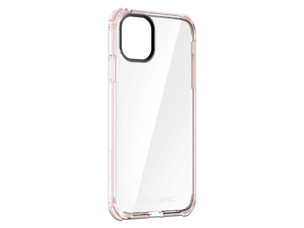 Funda Ballistic B Shock X90 para iPhone 11 Pro Max. Color Transparente con Rosa.