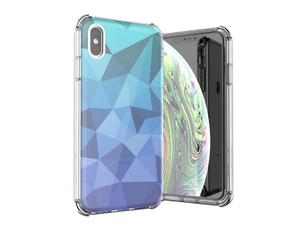 Funda Ballistic Jewel Mirage para iPhone XS Max. Uso rudo. Color Azul.