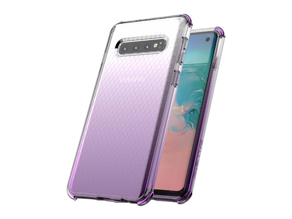 Funda Ballistic Jewel Spark para Samsung Galaxy S10. Uso rudo. Color Morado.