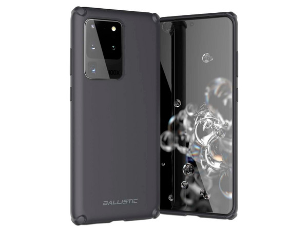 Funda Ballistic Soft Jacket para Samsung Galaxy S20 Ultra. Color Negro.