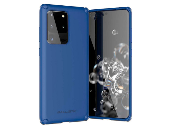 Funda Ballistic Soft Jacket para Samsung Galaxy S20 Ultra. Color Azul Marino.