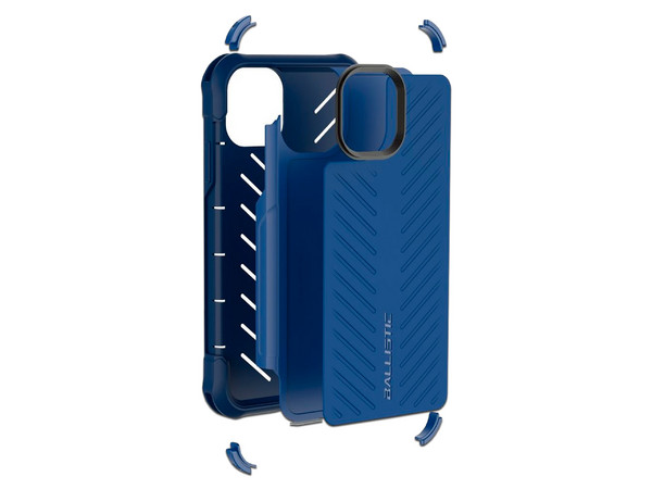 Funda Ballistic Tough Jacket para iPhone 11 Pro. Uso rudo. Color Azul.