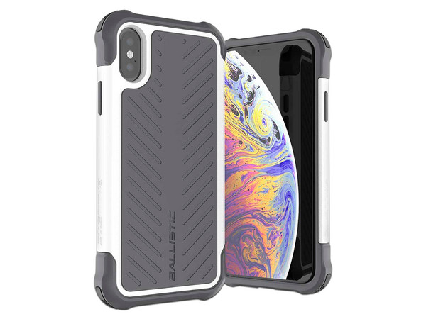 Funda Ballistic Tough Jacket para iPhone X/XS. Color Gris.