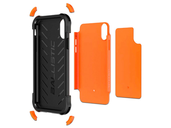 Funda Ballistic TJ Max para iPhone X/XS. Color Naranja.