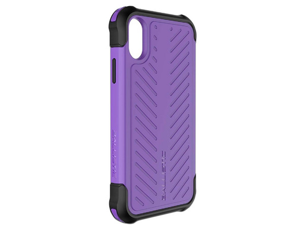 Funda Ballistic Tough Jacket para iPhone X/XS. Uso rudo. Color Morado.